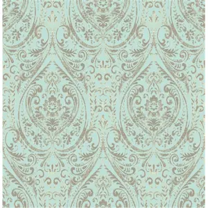 NuWallpaper NU2079 Nomad Damask Peel & Stick Wallpaper