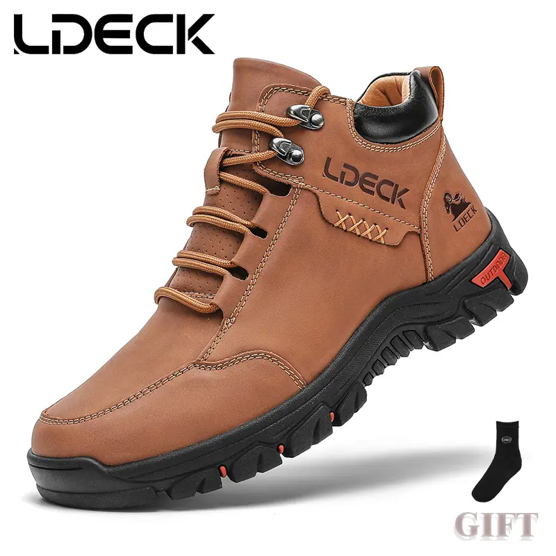 [Men's Sneakers Chukka Boots] LDECK Men's Fashion Sneakers Chukka Boots Breathable Daily Casual Work Office Shoes Bota