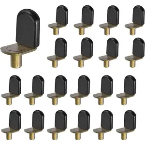 Bronze Shelf pins, Glass Supports Furniture Cabinet Closet Bookcase Shelf Bracket-Style Pegs 30 Pack.
