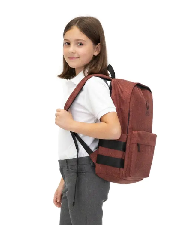 Alpha Laptop Backpack, Burgundy, Practical Daily Use Bag with Shoulder Strap, Protective Slot for Carrying Laptops
