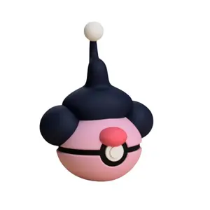 Mime Jr. Poke Ball - Inspired 3D Printed Collectible