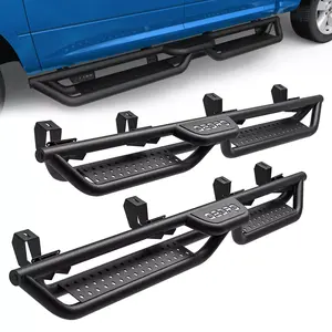 YITAMOTOR 6 Inch Running Boards Compatible with 2020-2025 Jeep Gladiator JT 4 Door Bolt-on Side Steps Steel Nerf Bars with Two Stairs Design All-Steel Build Car Accessories Truck Automotive Parts Vehicle Replacement nerf bars