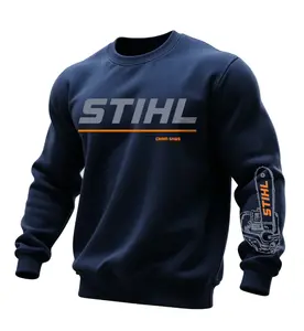 Stihl Fleece-Lined Sweatshirt, Unisex Pullover, Chainsaw Brand Hoodie, Outdoor Workwear, Logger Gift, Durable Winter Apparel