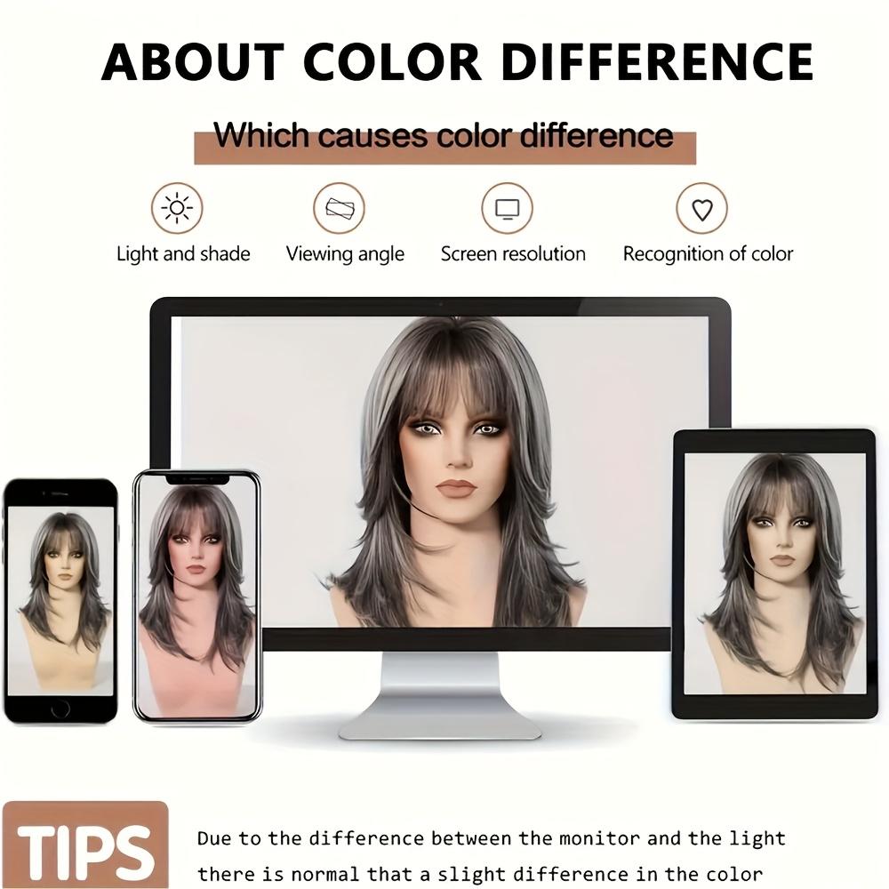 1pc Short Bob Wig, Straight Bob Wig with Bangs, Straight Bob Bangs Wig for Women, Fashion Hair with Natural Look, Soft Touch, Rose Net Cap, Versatile Hair Accessory, Perfect for Party Cosplay Halloween Daily Wear(20 Inch)