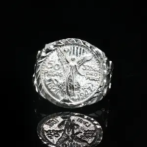 925 Silver Centenarian Round Nugget Ring Large