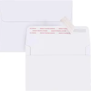 ACSTEP 100PACK 5X7 Envelopes, White A7 Envelopes Self Seal for Weddings, Invitations, Photos, Postcards, Greeting Cards Mailing,Baby Shower, Graduation