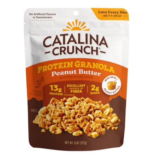 Peanut Butter Protein Granola 8 oz High Protein Crunchy Breakfast Snack