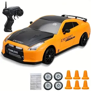 1pc 2.4GHz RC Drift Car, MESIONDY 1/24 Scale, 4WD High-Speed Racing, LED Lights, Rechargeable Lithium Battery - For Boys & Teens 14+ - Movie-Themed Remote Control Rally Car