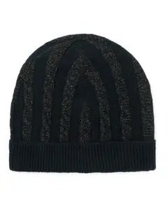 Cable Lurex Cashmere Hat
