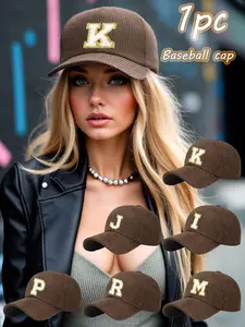 Bestselling Texture Corduroy Fitted Classic Baseball Cap, Retro Vintage Style, Outdoor Sun Protection Cap, Casual Versatile Soft Top Peaked Cap, Trendy Item