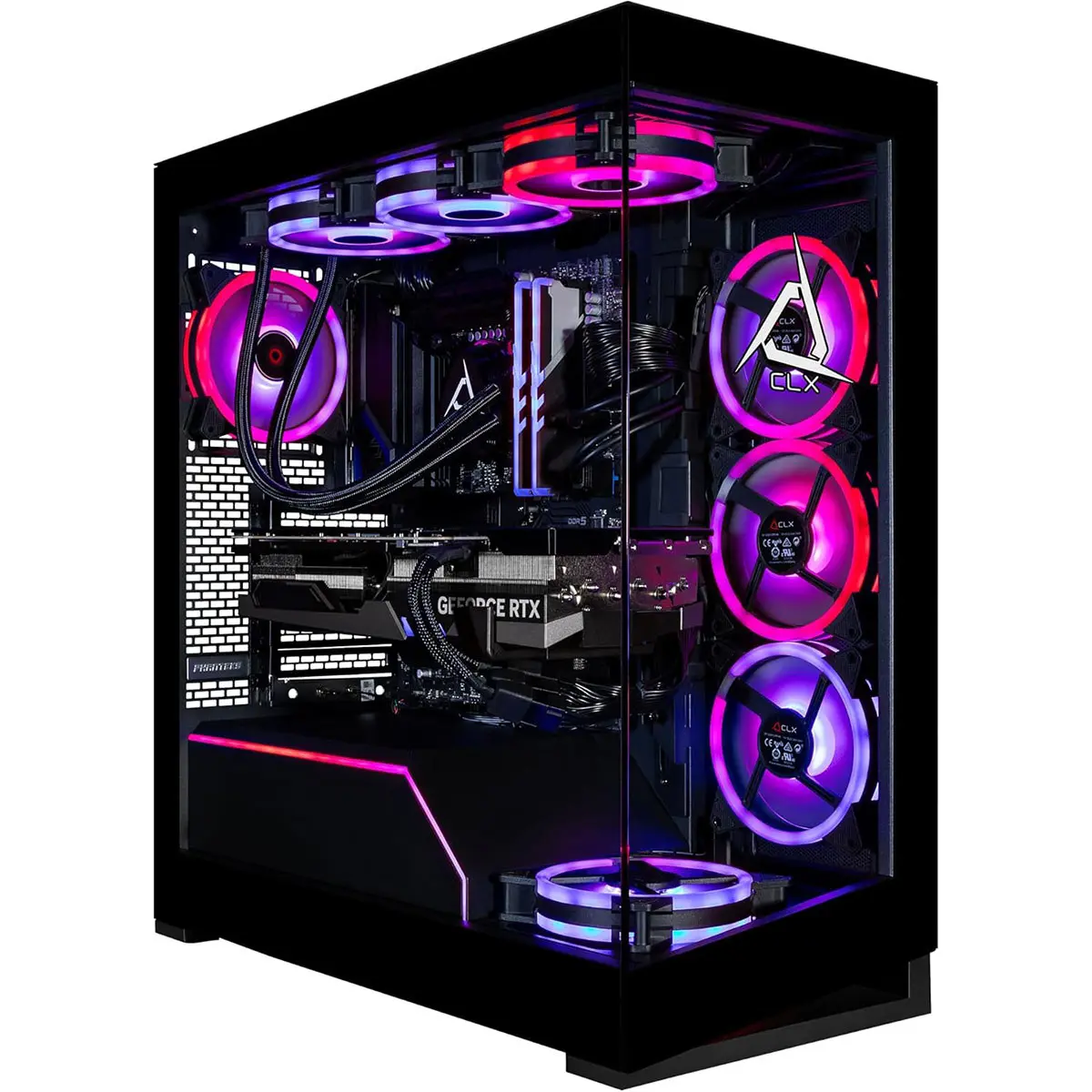 CLX Horus High Performance Gaming PC Desktop - Intel Core Ultra 9 285K, 96GB RAM, 2TB SSD + 8TB HDD, NVIDIA RTX 5090 Gaming PC, Windows 11 Home