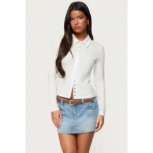 Pennie Iridescent Button Up Shirt