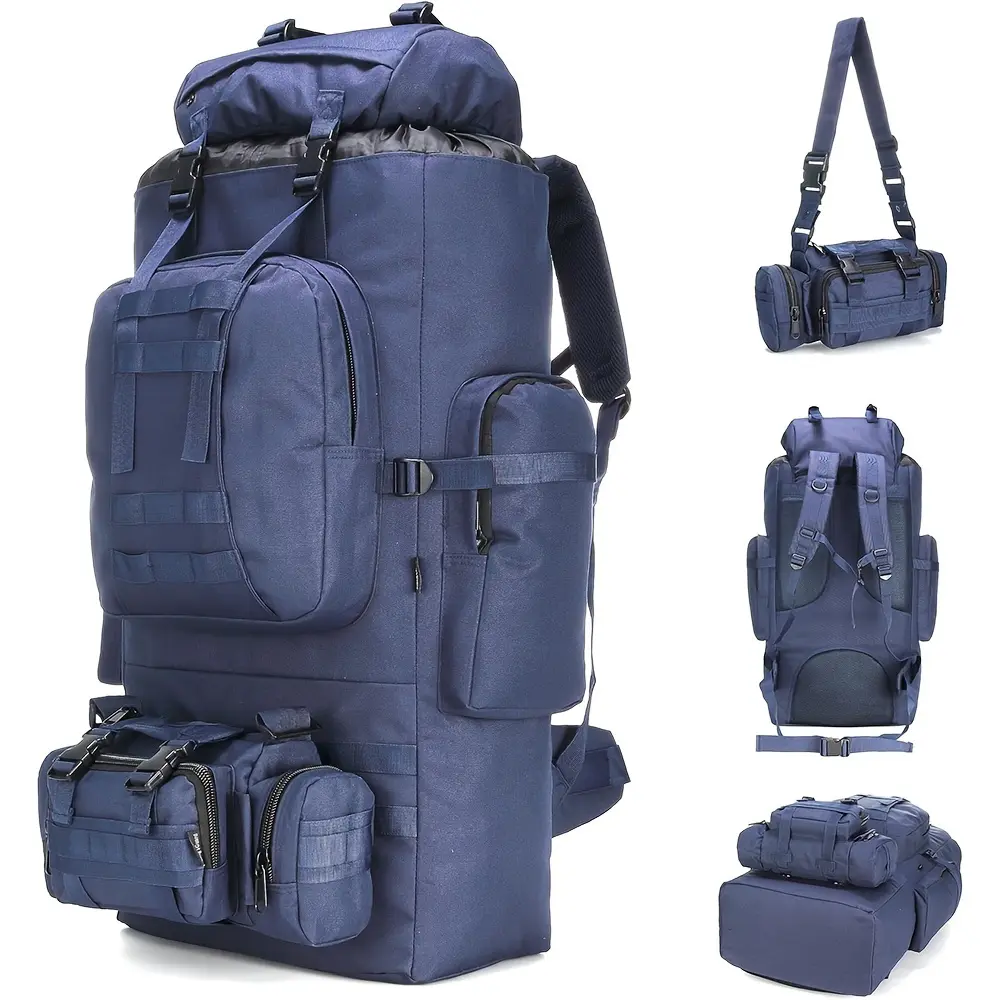 100L Camping Hiking Backpack Molle Rucksack Camping Backpacking Daypack