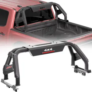 Truck Bed Roll Bar for Mid-Size & Full-Size Trucks, Extendable Cargo Chase Rack for Ford F-150 / Ranger, for Silverado & Serria 1500 / Colorado & Caynon, for Tacoma/Tundra, for Titan/Frontier