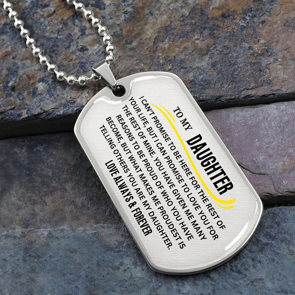 Silver necklace daugther