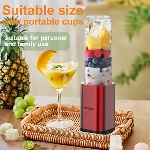 Juice Blender Portable Multifunctional , Modern Fashion Transparent Juice Extractor, Small Juice Extractor Cup for Family Outdoor Travel Camping Picnic kitchen