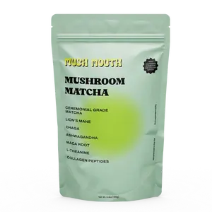 Organic Ceremonial Grade Matcha with Adaptogens, Chaga, Maca Root, Ashwagandha, L-theanine & Type 1 & 2 Collagen Peptides - Dietary Supplement Healthcare Edible