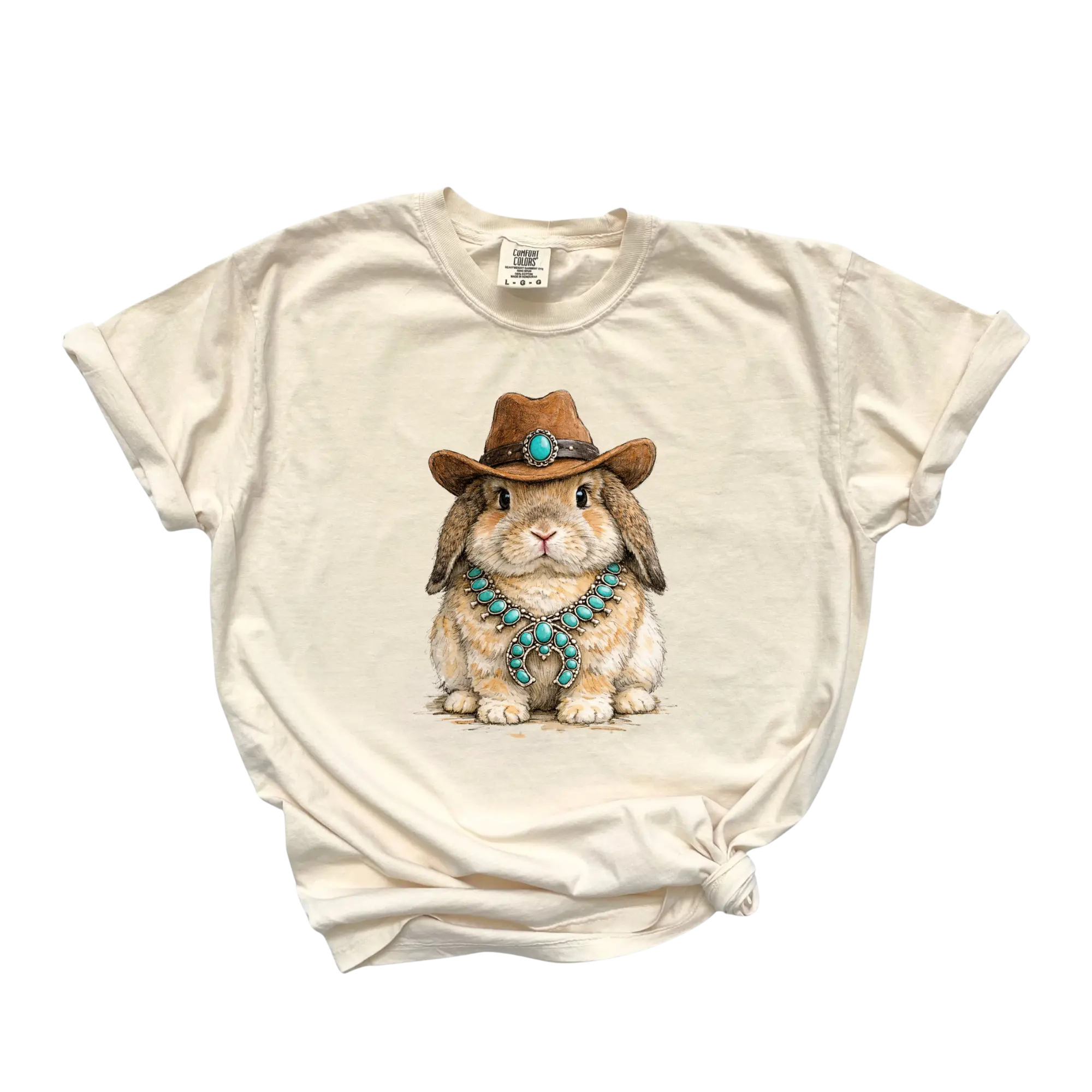 Western Easter Bunny Graphic T-shirt
