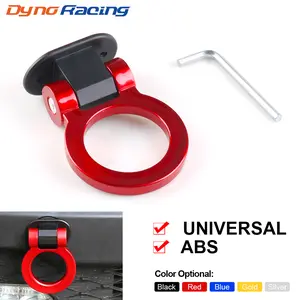 ABS Car Styling Trailer Hooks Sticker Decoration Car Auto Rear Front Trailer Simulation Racing Ring Vehicle Towing Hook Car Decorations