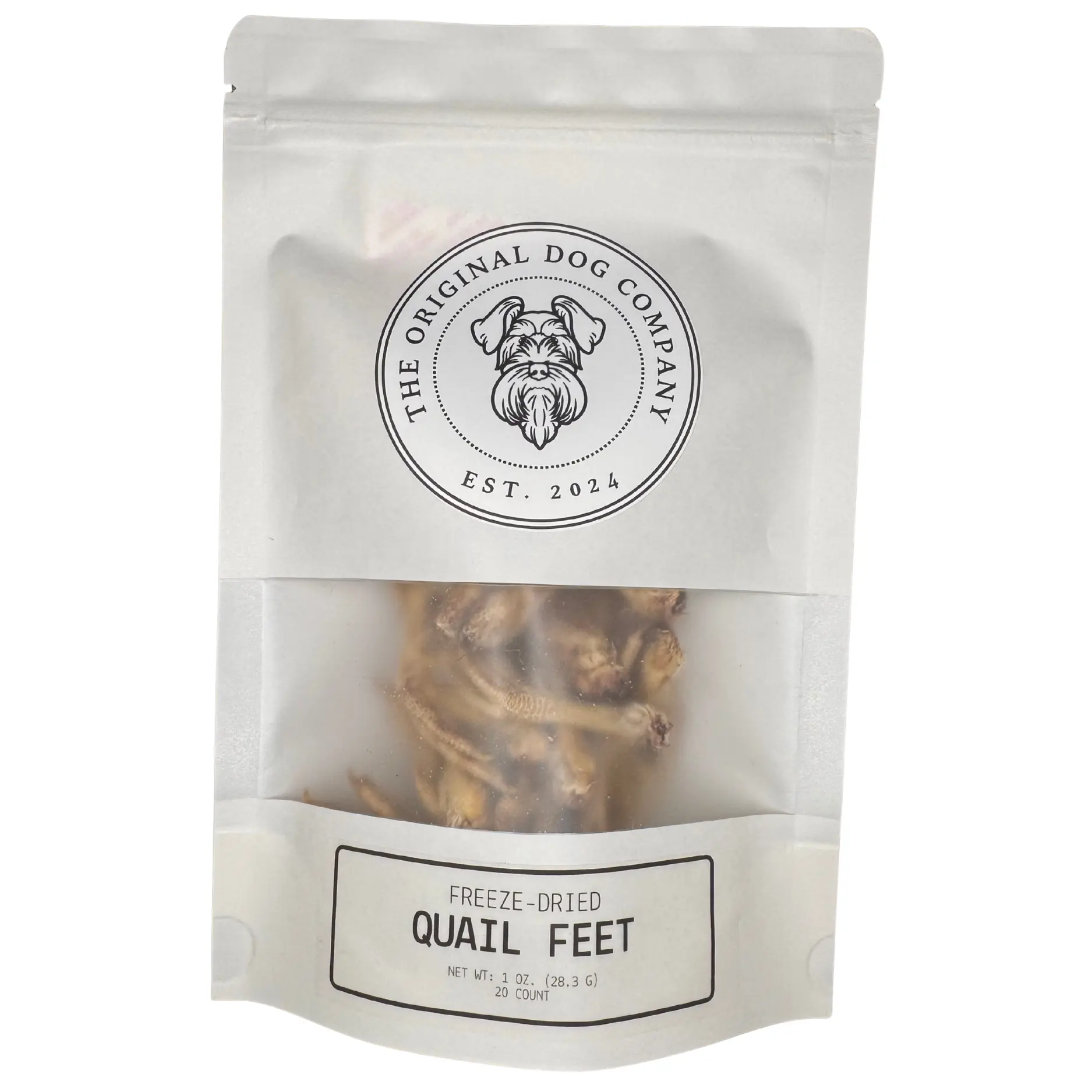 Freeze-Dried Quail Feet for Dogs & Cats | Single Ingredient Treat