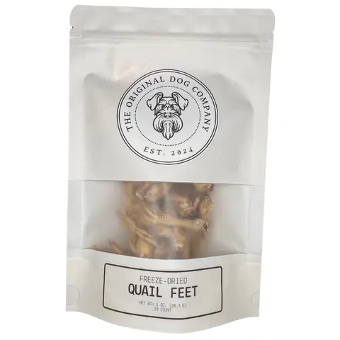 Freeze-Dried Quail Feet for Dogs & Cats | Single Ingredient Treat