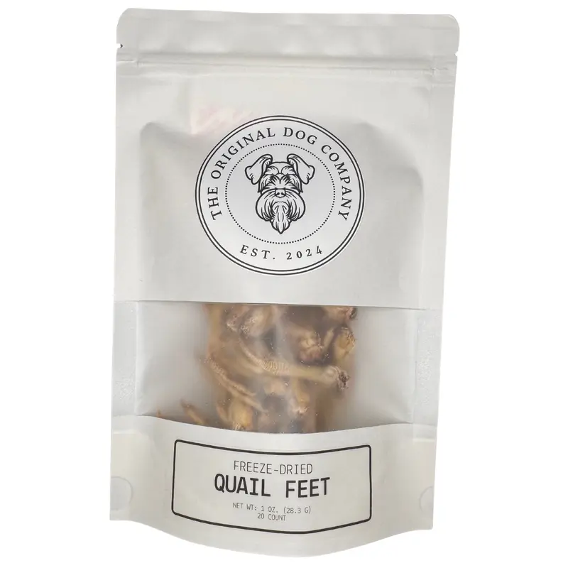 Freeze-Dried Quail Feet for Dogs & Cats | Single Ingredient Treat