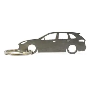 Cayenne (2nd Gen 92A) Turbo Silhouette Keychain