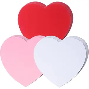 72 Pcs 6 Inch Large Heart Paper Cutouts, Double Sided Heart Shape Paper Decorations for Party Decor, Bulletin Board Display, Valentine’s Day, Wedding & Holiday Decoration Supplies (Red, White, Pink)