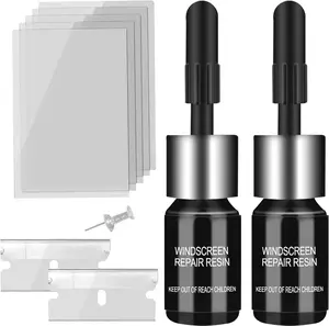 Windshield Chip Repair Kit - 2026 Upgrade Car Windshield Crack Repair Kit, Glass Repair Liquid for Cracks and Chips, Rock Chip Repair Kit for Fix Windows, Mirrors, Glasses, All Crack Types