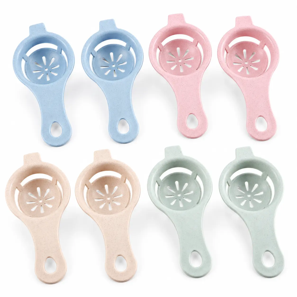 4/8 Counts Egg Yolk White Separator, Egg White Filter, Kitchen Gadgets Egg Whites Liquid Egg Yoke Egg Cracker Kitchen Baking Gadget
