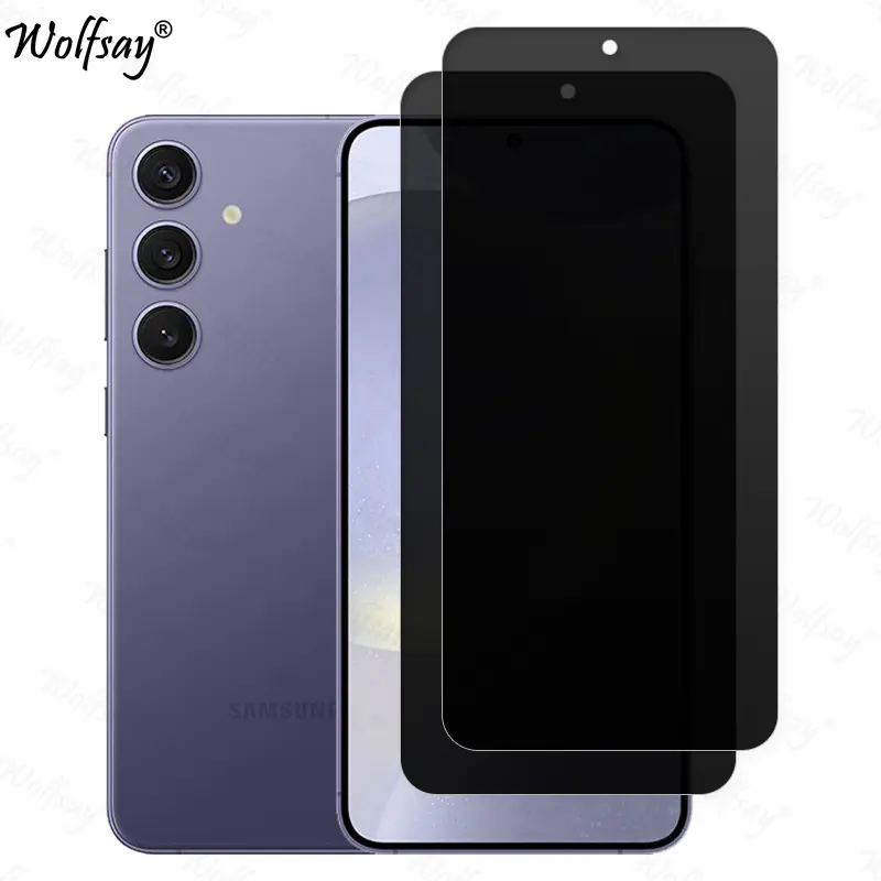 Anti-Spy Tempered Glass For Samsung Galaxy S24 FE Privacy Screen Protector Samsung Galaxy S24 FE Glass For Samsung S24 FE Glass