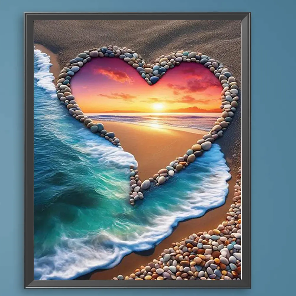 Paint By Numbers Kit On Canvas DIY Oil Art Seaside Picture Home Decor40x50cm, Oil Painting, Paint Brush Set, Diy Painting Supplies