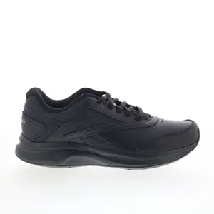 Reebok Walk Ultra Dmx 7 Max Womens Black Leather Lifestyle Sneakers Shoes