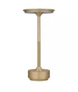 DSI LIGHTING 11.25 in. Bronze-Gold Cordless Rechargeable LED Indoor/Outdoor Table Lamp