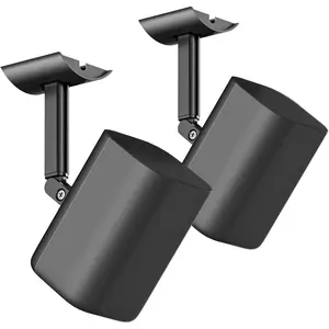 notiela Speaker Wall & Ceiling Mount for Roku Wireless Speakers Mount, Tilt and Swivel Adjustable Speaker Mount for Roku Speaker Wall Mounts with Hardware Kit,2 Pack-Black