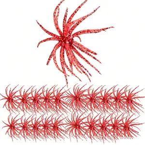 20PCS TPE Floating Biomimetic Sea Urchin Soft Baits, Artificial Fish Attractant Lures for Bass Fishing, Leisure Outdoor Fishing Gear