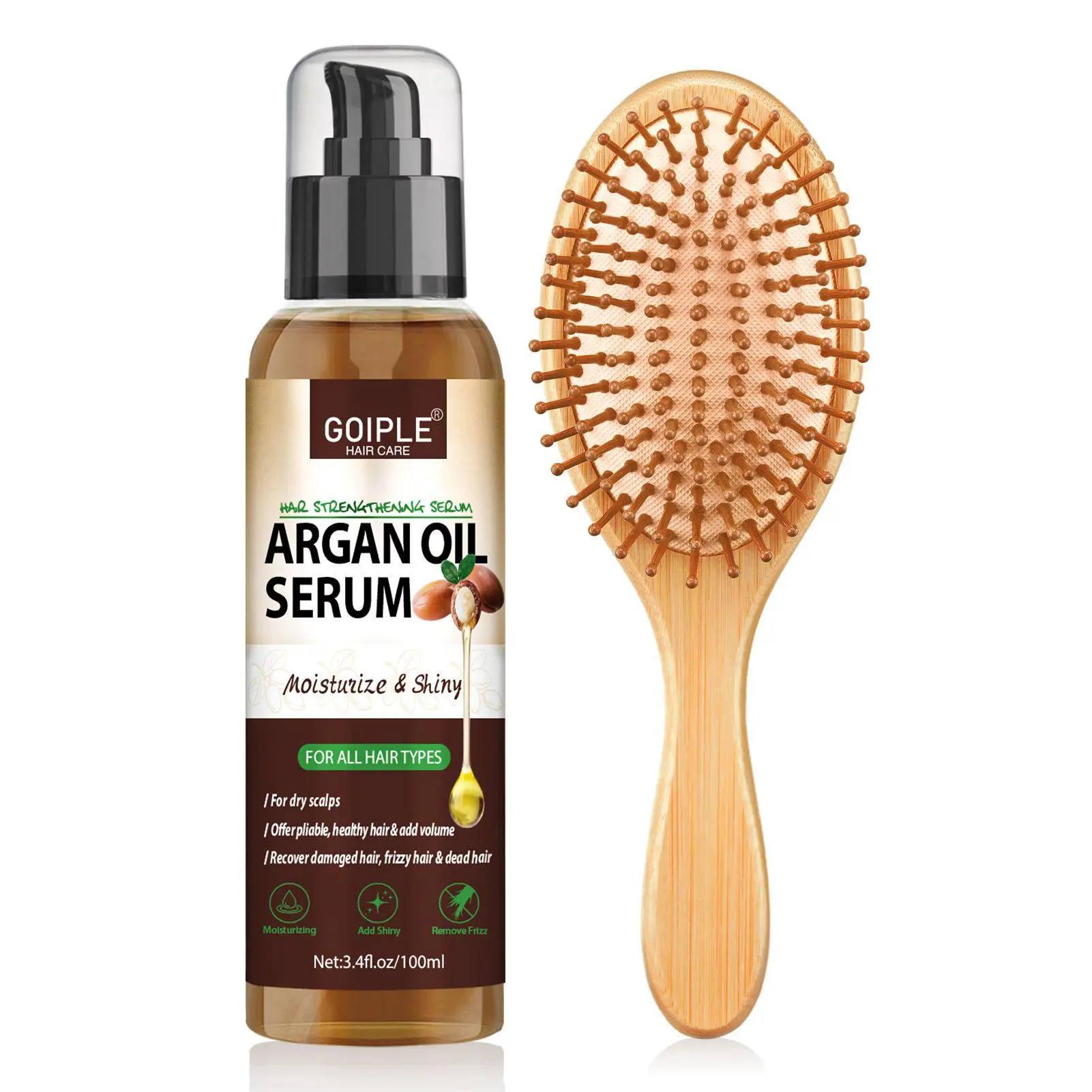 Argan Protein Hair Oil Serum Argan Oil Styling & Moisturizing Oil - Anti Frizz Control Nourishes & Repair Haircare Jojoba Restore