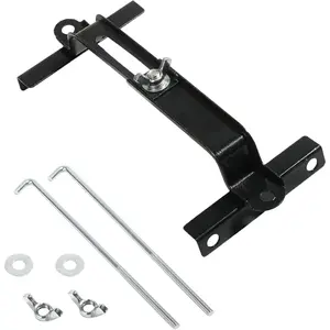 Adjustable Battery Hold Down Premium Stainless Steel Battery Crossbar with 11 inches/ 27 cm J Bolts Universal Rust-Resistant Battery Tie Down Holder Kit for Cars SUVs