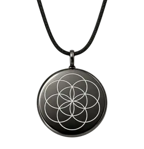 The One Black Nickel Wearable Wellness Device | Shungite & Clear Quartz