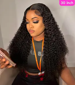 Wig full frontal 13x4 curly 210-250% density