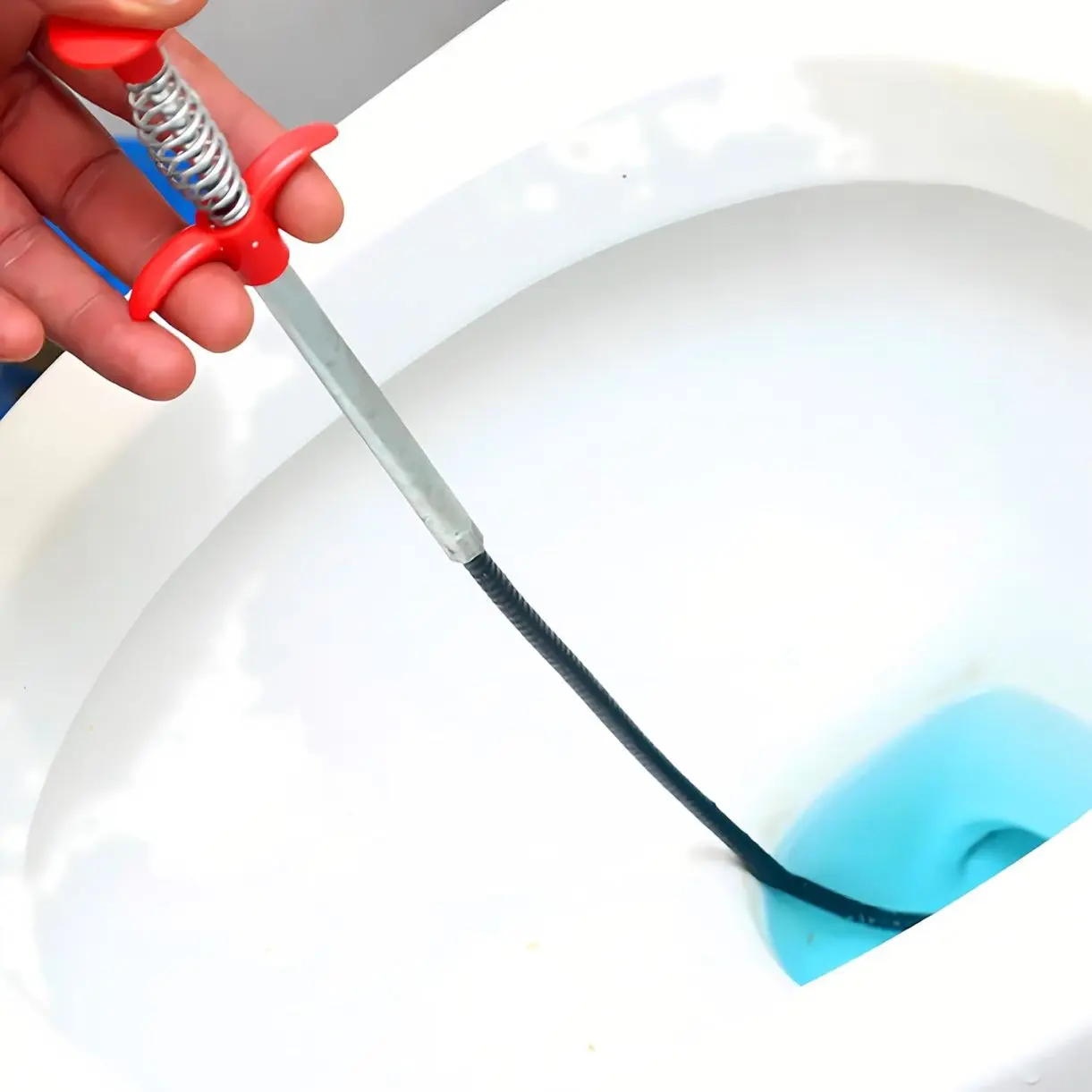 Drain Snake Clog Remover - Gutter Cleaning Tools Drain Cleaner for Toilet Sewer Shower Kitchen Bathroom Tub Clogged Drains Opener Cleaning Tool, Flexible Grabber Claw Pick Up Reacher