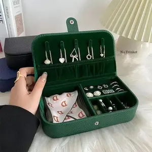 Portable Multi-grid Jewelry Storage Organizer, specially designed for earrings, rings and bracelets. Keep your jewelry classified, scratch-proof and well organized. Lightweight and space-saving, great for home bedroom use and daily accessory storage.