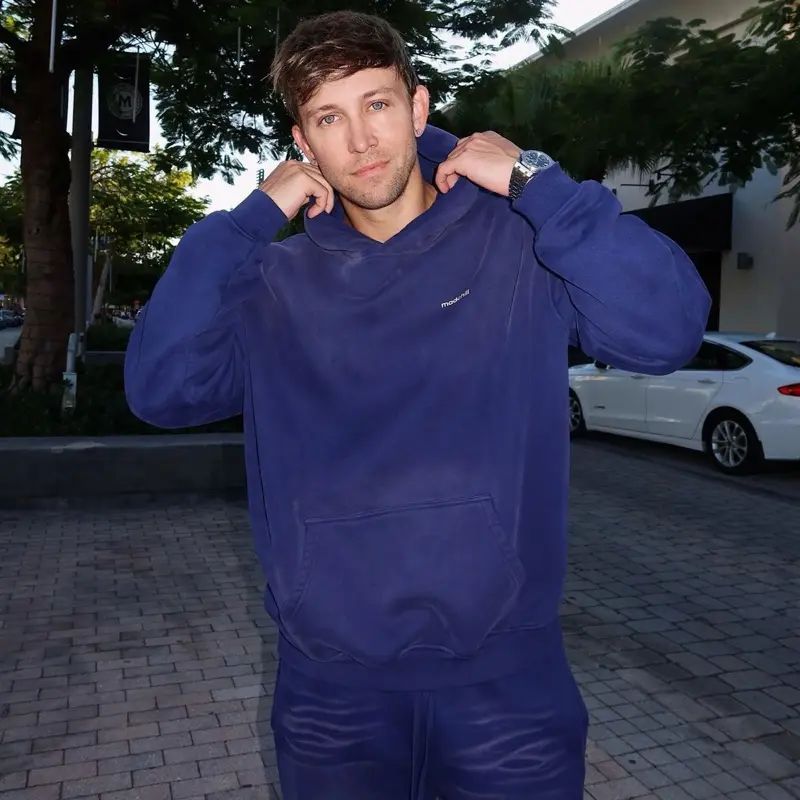 Hoodie+Sweats Set (Navy)