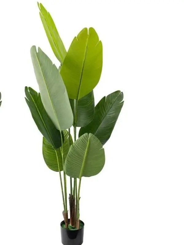 Artificial Bird of Paradise 5 Feet 60 Inch Premium UV Resistant Lifelike Fake Plant in Pot with Dried Moss for Office Indoor Outdoor Use Tropical Home