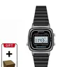 Sanda 6053 Retro Square Vintage Digital Multifunctional Watch for Women, Steel Band Electronic Watch, Fashion Wristwatches, Fashionable Waterproof Wristwatch, 30m Waterproof, Alarm Clock, Timer, Student Wristwatch
