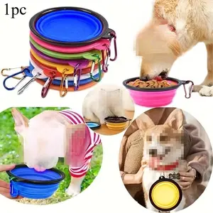 Foldable Travel Pet Bowl - Lightweight & Durable Dual-Purpose Design for Quick Feeding on the Go - Perfect for Walking, Parking, and Camping Adventures with Your Furry Friend