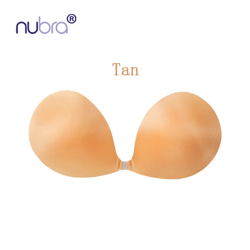 Nubra Adhesive Bra Inserts, Patented Fashion Push-up Pads strapless sticky 40f jelly, Original, Halter ddd 38, Fair, Reusable, Seamless, Backless, Formal, Women, Bridal Lingerie, Adhesive Cup, Invisible Fit, All Season, Halter Neck