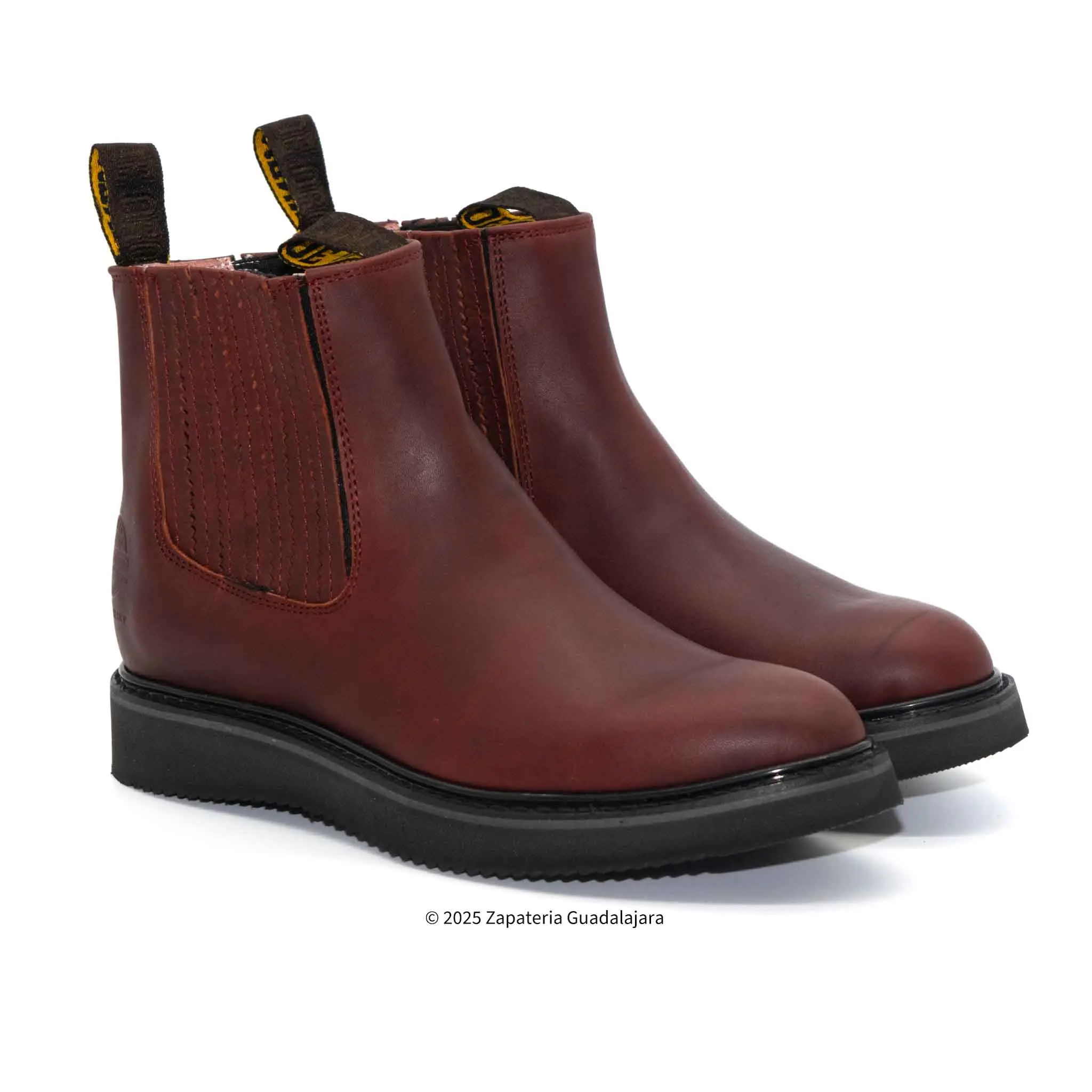 6" Soft Toe Pull On Shedron Grasso Non Slip Sole Leather Work Boot-501