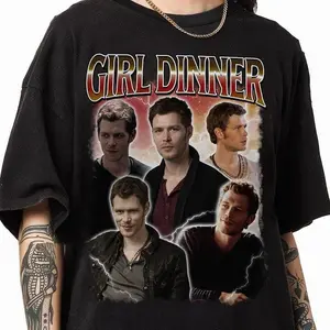 The Vampire Klaus Mikaelson Girl Dinner Shirt, Vintage Klaus Mikaelson Homage Shirt, The Vampire Retro TV Show Tee Gift for Men and Women