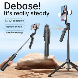 Auto Face Tracking Selfie Stick Tripod for iPhone with Light 360 Rotation That Follows Your Movement 68.9" Camera Tripod Stand with Remote for Content Creator Vlog Live Stream Video Recording